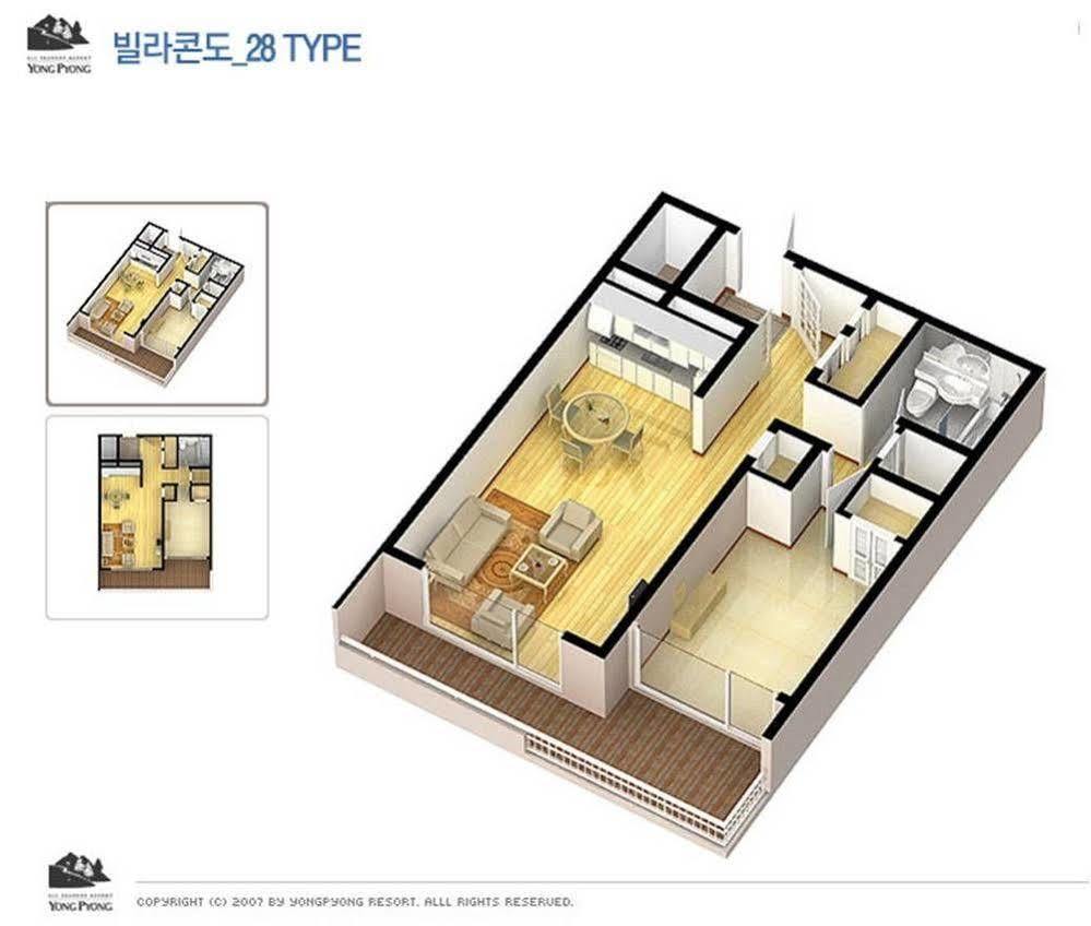 Yongpyong Resort Villa Condominium Pyeongchang Exteriör bild